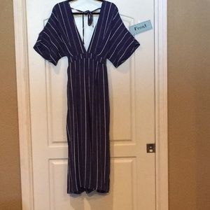 Sage The Label, Navy with white stripes Jumpsuit